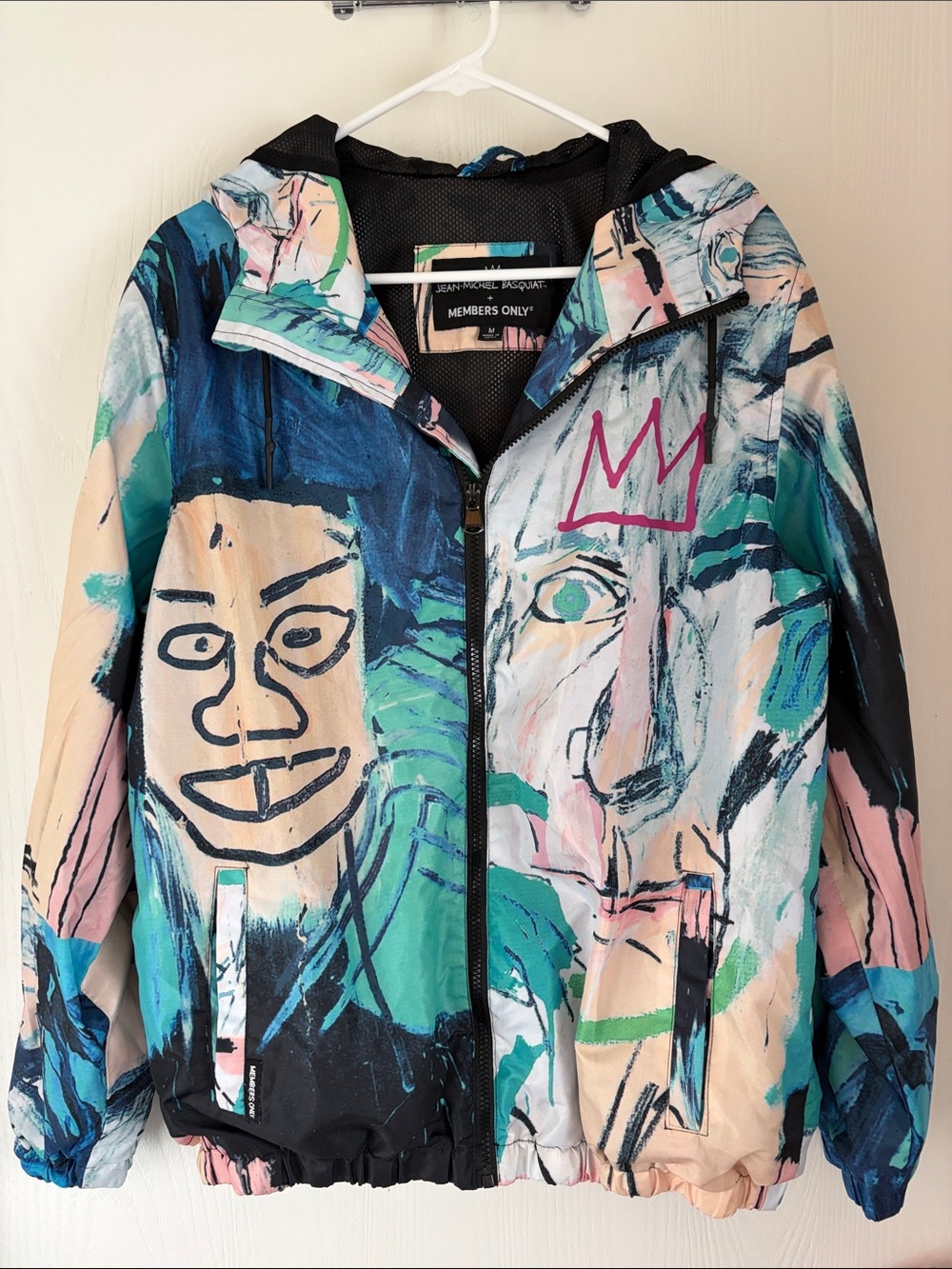 Jean-Michel Basquiat X Members Only Graphic Windbreaker